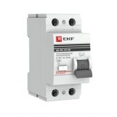 Выключатель дифференциального тока (УЗО) 2п 16А 10мА тип AC ВД-100 PROxima (электромех.) EKF elcb-2-16-10-em-pro
