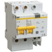 Выключатель автоматический дифференциального тока 2п C 40А 300мА тип AC 4.5кА АД-12 ИЭК MAD10-2-040-C-300