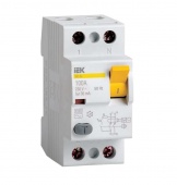 Выключатель дифференциального тока (УЗО) 2п 16А 100мА тип AC ВД1-63 ИЭК MDV10-2-016-100