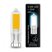 Лампа светодиодная LED G9 AC220-240В 3.5Вт 4100К Glass Gauss 107809203