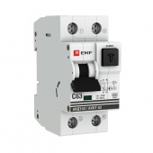 Выключатель автоматический дифференциального тока 1п+N 2мод. C 10А 30мА тип А 6кА АВДТ-63 (эл-мех.) PROxima EKF DA63-10-30