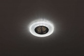 Светильник DK LD1 WH декор со светодиод. подсветкой GU5.3 220В 50Вт прозр. ЭРА Б0018775