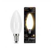 Лампа светодиодная Filament Свеча E14 5Вт 2700К OPAL Gauss 103201105