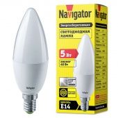 Лампа светодиодная 94 482 NLL-P-C37-5-230-4K-E14-FR 5Вт свеча 4000К белый E14 370лм 220-240В Navigator 94482