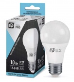 Лампа светодиодная низковольтная LED-MO-12/24В-PRO 10Вт 12-24В E27 4000К 800лм ASD 4690612006970