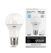 Лампа светодиодная LED Elementary A60 15Вт E27 6500К Gauss 23235