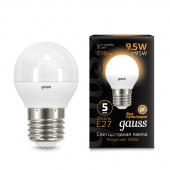 Лампа светодиодная Led Globe E27 9.5Вт 3000К Gauss 105102110