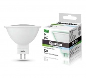 Лампа светодиодная LED5-MR16/845/GU5.3 5Вт 4500К белый GU5.3 385лм 12В Camelion 12026