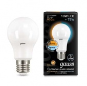 Лампа светодиодная LED A60 E27 10Вт 2700К/4100К CTC Gauss 102502110-T