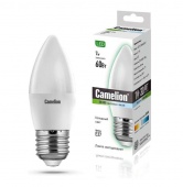 Лампа светодиодная LED7-C35/845/E27 7Вт свеча 4500К белый E27 560лм 220В Camelion 12078