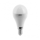 Лампа светодиодная 6.5Вт шар 4100К белый E14 550лм 150-265В GAUSS 105101207