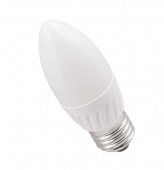 Лампа светодиодная ECO C35 5Вт свеча 3000К тепл. бел. E27 450лм 230-240В ИЭК LLE-C35-5-230-30-E27