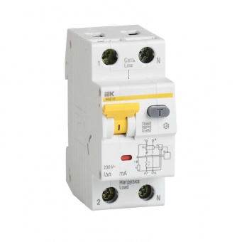 Выключатель автоматический дифференциального тока 2п (1P+N) C 40А 100мА тип A 6кА АВДТ-32 ИЭК MAD22-5-040-C-100