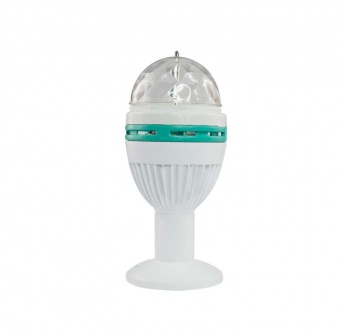 Лампа светодиодная "Диско" 6Вт шар E27 220В многоцв. с подставкой IP20 Neon-Night 601-251