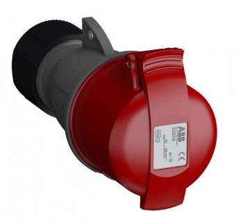 Розетка кабельная 332EC6 Easy&Safe 332EC6 32А 3P+E IP44 6ч ABB 2CMA102040R1000